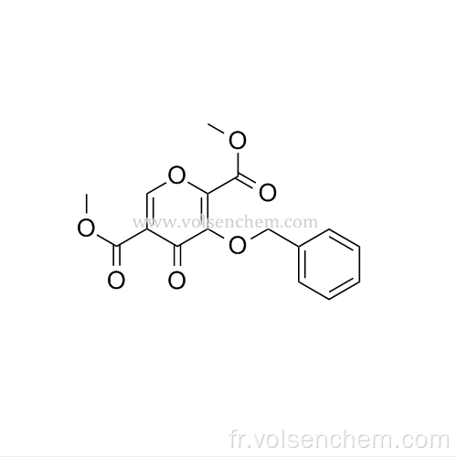 CAS 1246616-66-9, ester 2,5-diméthylique d'acide 4-oxo-3- (phénylméthoxy) -4H-pyran-2,5-dicarboxylique Pour les intermédiaires de Dolutegravir